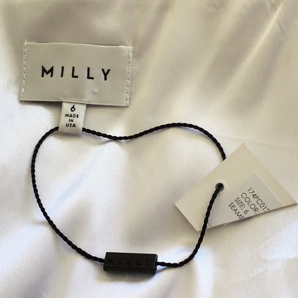 milly Dress: Mesh Cutout Overlay on White Lining - Picture 6 of 8